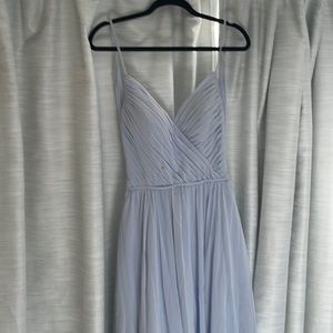 Morilee bridesmaid dress in fog